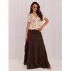 Italy Moda Spódnica-IT-SD-FL9357MSL.52-ciemny ruda