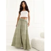 Italy Moda Spódnica-IT-SD-FL9357MSL.52-khaki