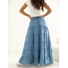 Italy Moda Spódnica-IT-SD-FL9357MSL.52-mėlyna