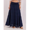 Italy Moda Spódnica-IT-SD-FL9357MSL.52-tamsiai mėlyna
