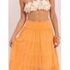 Italy Moda Spódnica-IT-SD-FL9357MSL.56-jasny oranžinė