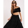 Italy Moda Spódnica-IT-SD-FL9357MSL.56-juoda