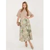 Italy Moda Spódnica-IT-SD-FL9850-2.17-žalia