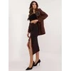 Italy Moda Spódnica-MI-SD-20582-2,65-tamsiai ruda