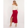 Italy Moda Spódnica-MI-SD-20730.69-red