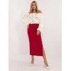 Italy Moda Spódnica-MI-SD-20730.69-red