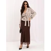 Italy Moda Spódnica-MI-SD-4213-2.65-ruda
