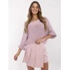 Italy Moda Spódnica-MI-SD-88662.92-jasny rožinė