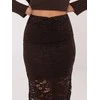 Italy Moda Spódnica-MI-SD-G9137.16P-ciemny ruda