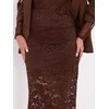 Italy Moda Spódnica-MI-SD-G9137.16P-ruda