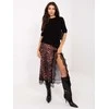 Italy Moda Spódnica-MI-SD-G9143.65-camelowy