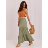 Italy Moda Spódnica-MO-SD-25013.27-khaki