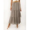 Italy Moda Spódnica-MO-SD-25013.48-ciemny bezowy