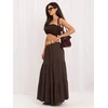 Italy Moda Spódnica-MO-SD-25013.48-ciemny ruda