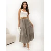 Italy Moda Spódnica-MO-SD-25013.48-ciemny bezowy