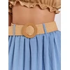 Italy Moda Spódnica-MO-SD-25013.48-mėlyna