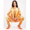 Italy Moda Švarkas moterims -DHJ-MA-7684A-1,22X-oranžinė