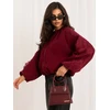 Italy Moda Moteriška striukė MI-KR-3537.74 bordo spalvos
