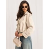 Italy Moda Moteriška striukė MI-KR-4382.65 šviesiai smėlio spalvos