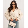 Italy Moda Moteriška striukė MI-KR-4382.65 šviesiai smėlio spalvos