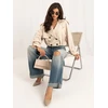 Italy Moda Moteriška striukė MI-KR-4382.65 šviesiai smėlio spalvos