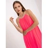 Italy Moda Suknelė-DHJ-SK-0010.35-fluo rožinė