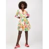 Italy Moda Suknelė-DHJ-SK-0997-1.33X-balta-rožinė