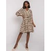 Italy Moda Suknelė-DHJ-SK-11092A-1.91P-juoda-smėlio spalvos