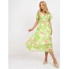 Italy Moda Suknelė-DHJ-SK-11331-2,32-šviesiai žalia