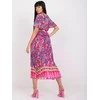 Italy Moda Suknelė-DHJ-SK-11331-3,61-tamsiai rožinė