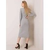 Italy Moda Suknelė-DHJ-SK-12213.50P-pilka