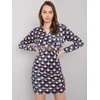 Italy Moda Suknelė-DHJ-SK-12695.26P-tamsiai mėlyna