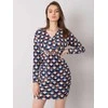 Italy Moda Suknelė-DHJ-SK-12695.26P-tamsiai mėlyna