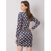 Italy Moda Suknelė-DHJ-SK-12695.26P-tamsiai mėlyna