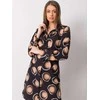 Italy Moda Suknelė-DHJ-SK-12765.11-juoda-smėlio spalvos