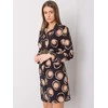 Italy Moda Suknelė-DHJ-SK-12765.11-juoda-smėlio spalvos