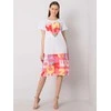 Italy Moda Suknelė-DHJ-SK-13119.26P-balta-rožinė
