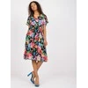 Italy Moda Suknelė-DHJ-SK-13162.92-juoda-raudona