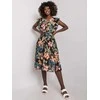 Italy Moda Suknelė-DHJ-SK-13198.27-juoda-žalia