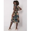 Italy Moda Suknelė-DHJ-SK-13198.27-juoda-žalia