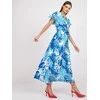 Italy Moda Suknelė-DHJ-SK-13203-1.03X-balta-mėlyna
