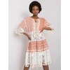 Italy Moda Suknelė-DHJ-SK-13567.41P-tamsiai oranžinė