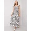 Italy Moda Suknelė-DHJ-SK-13572.09P-balta ir juoda