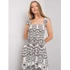 Italy Moda Suknelė-DHJ-SK-13572.09P-balta ir juoda