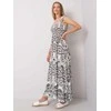 Italy Moda Suknelė-DHJ-SK-13572.09P-balta ir juoda