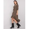 Italy Moda Suknelė-DHJ-SK-13865-1.53P-juoda-smėlio spalvos
