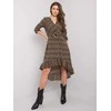 Italy Moda Suknelė-DHJ-SK-13865-1.53P-juoda-smėlio spalvos