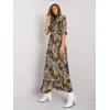 Italy Moda Suknelė-DHJ-SK-13965-1.61P-juoda-geltona