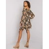 Italy Moda Suknelė-DHJ-SK-15015-2.73P-juoda-smėlio spalvos