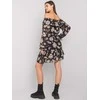 Italy Moda Suknelė-DHJ-SK-15015.56P-juoda-smėlio spalvos